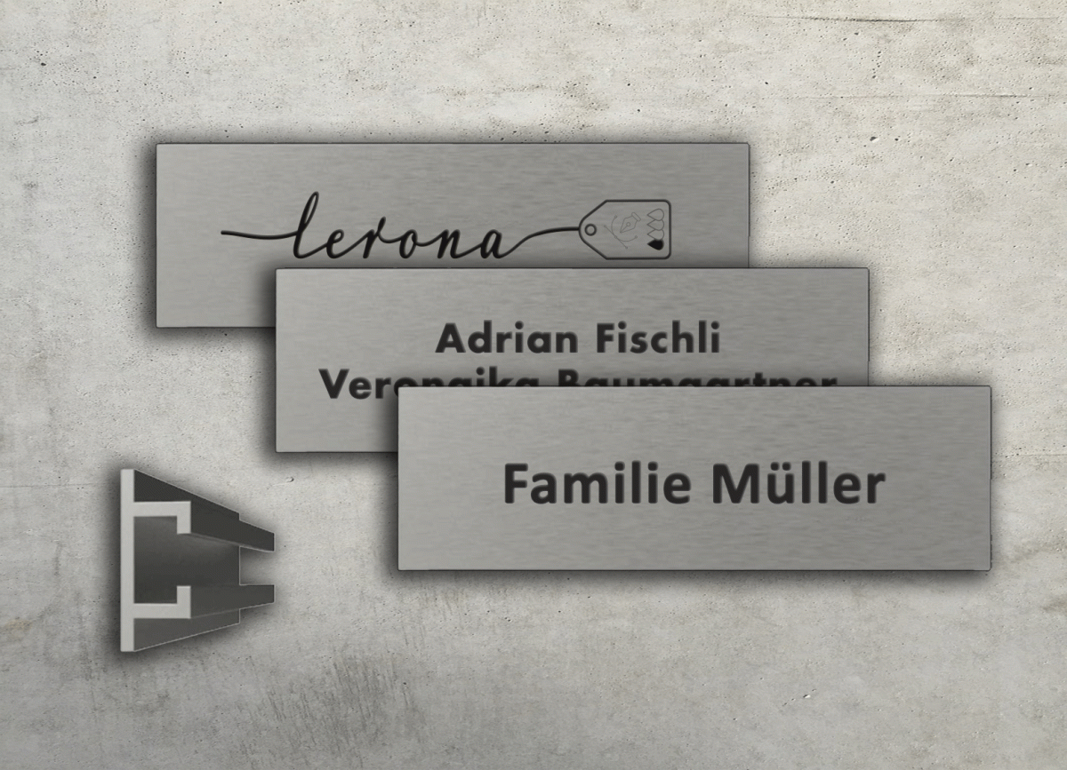 Tür- und Briefkastenschilder