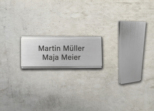 Briefkastenschild 60 x 21 mm